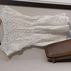 Love Fire ivory lace dress